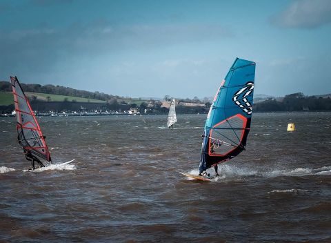 windsurfers